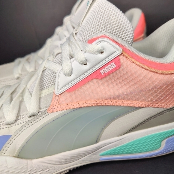 PUMA Court Rider Men\'s Basketball Sneaker White Multicolor Shoes Size 14 main image 11